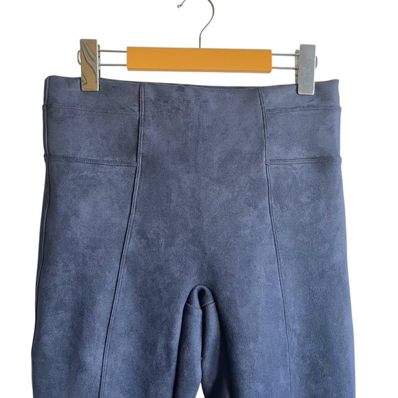 Spanx Black Faux Suede Leggings High Waisted Medium - Picture 3 of 13